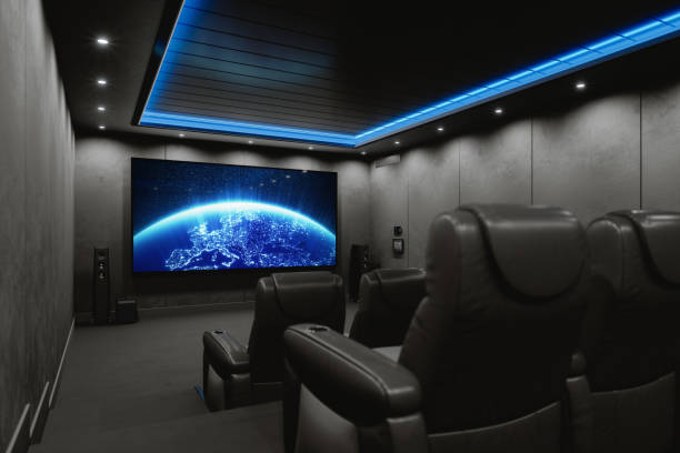 Mauritz Satellite Services' state-of-the-art home cinema installation, offering an immersive entertainment experience in the comfort of your home.